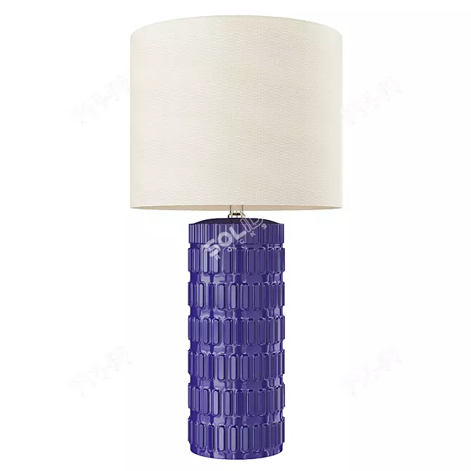 Elegant Tangela Ceramic Table Lamp 3D model image 1