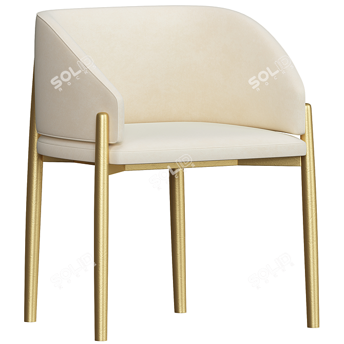 Sleek Porro Frank Chair: Modern Design 3D model image 1