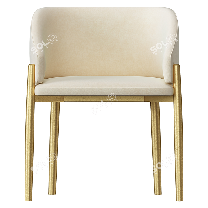 Sleek Porro Frank Chair: Modern Design 3D model image 2