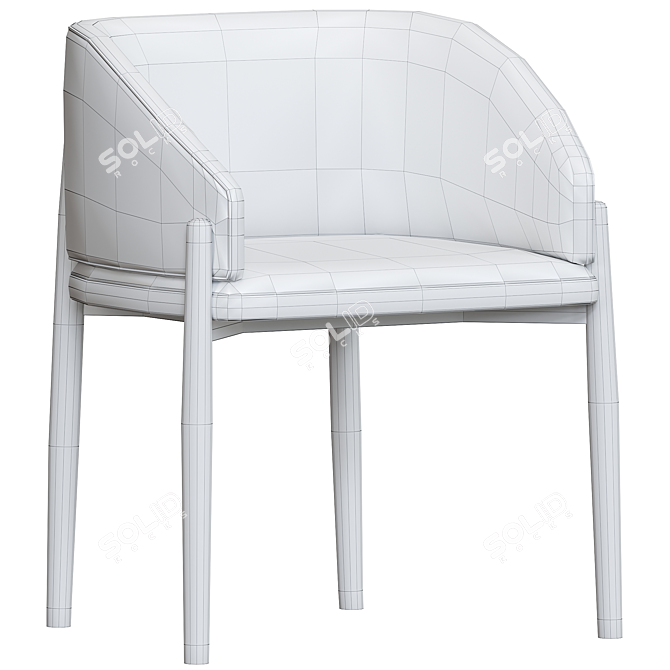 Sleek Porro Frank Chair: Modern Design 3D model image 4