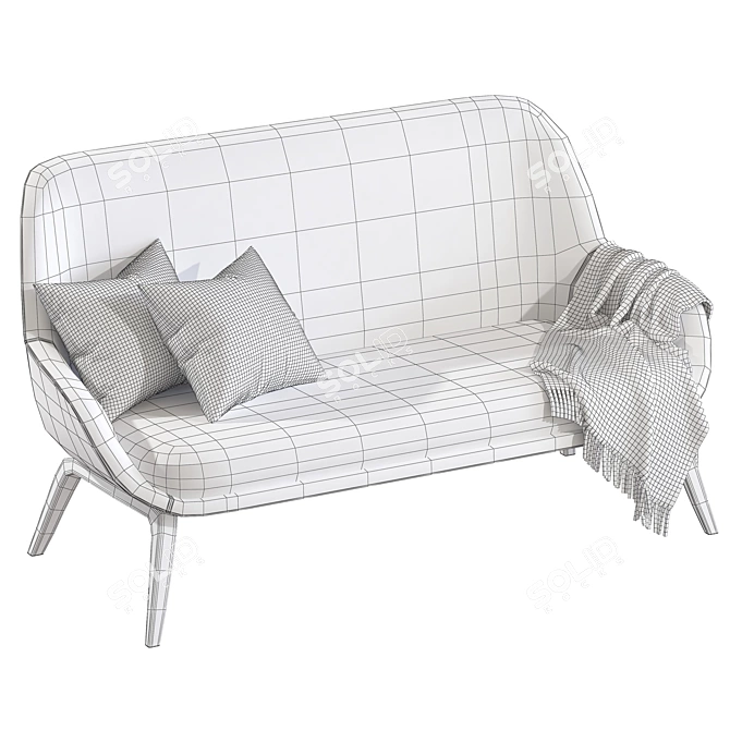 Modern Convertible Sofa Bed 3D model image 4