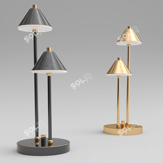 Elegant Genre Tab Lamp 3D model image 2