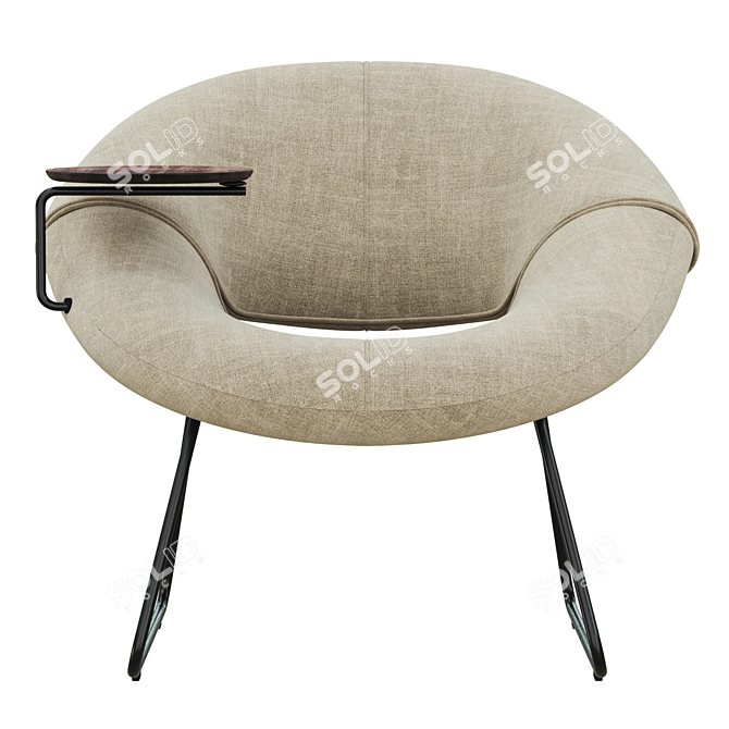 Contemporary LXR18 Armchairs 3D model image 5