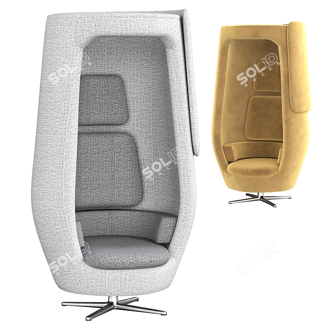 Mikomax Smart Office Armchair: Elegant and Ergonomic Solution 3D model image 3