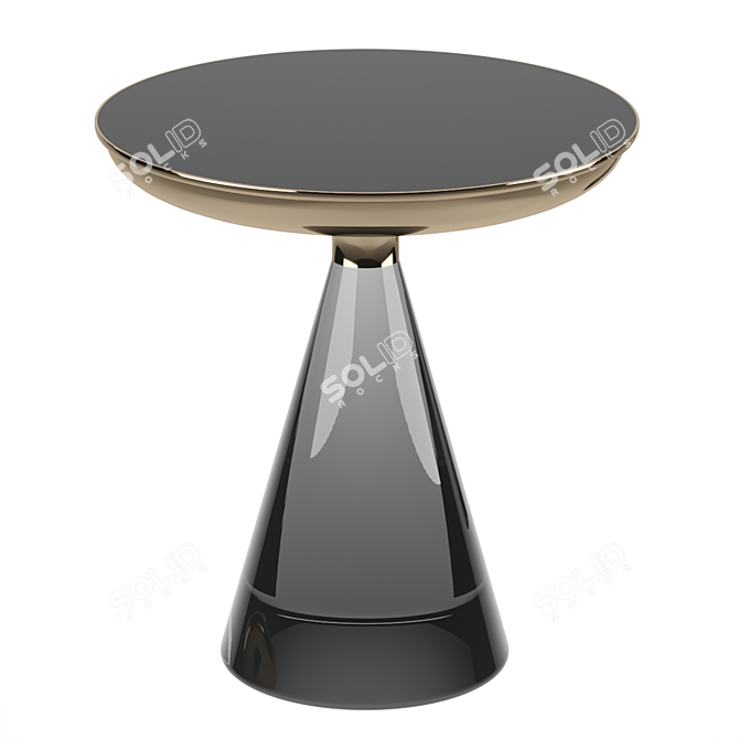 Elegant Murano Glass Coffee Table 3D model image 2