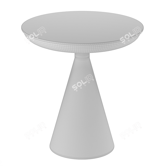 Elegant Murano Glass Coffee Table 3D model image 3