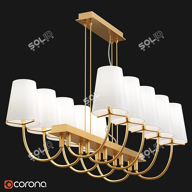 Elegant Lightstar Pendant Chandelier 3D model image 3