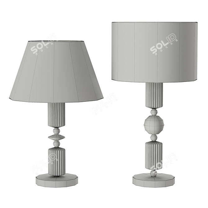 Title: Iris Candy Table Lamp: Sleek and Stylish Illumination 3D model image 2