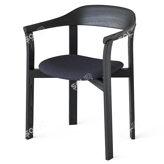 Sleek Holm Chair in Ariake Design 3D model image 6