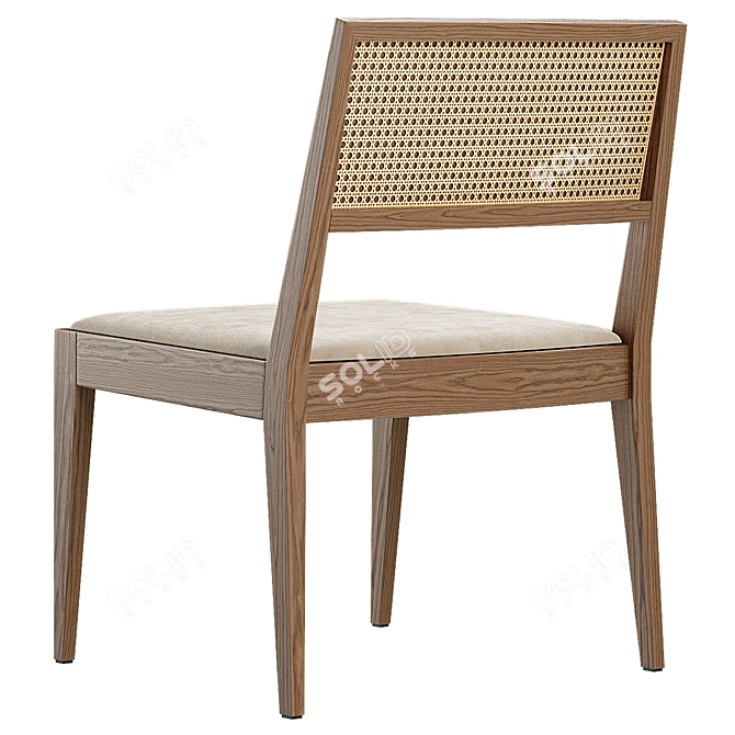Chandigarh Chic Chair 3D model image 2