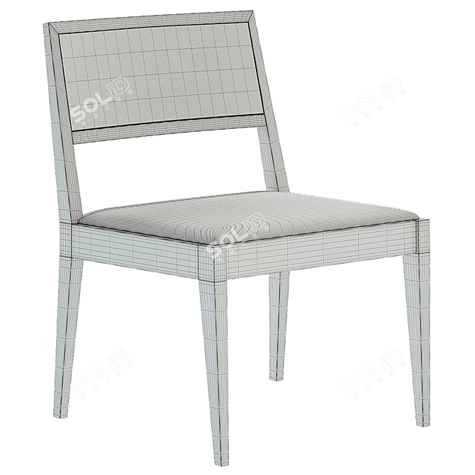 Chandigarh Chic Chair 3D model image 3