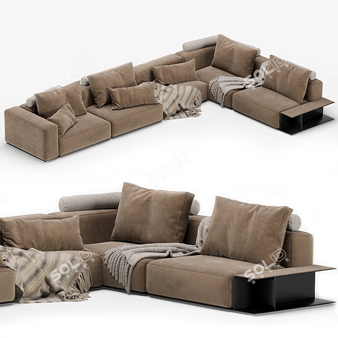 Modern Westside Sofa by Poliform 3D model image 3