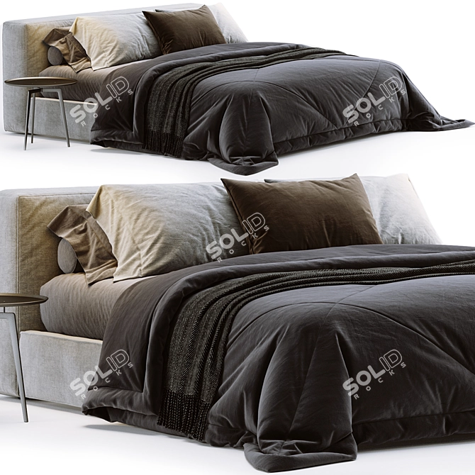 Sleek Jesse Mark Bed 3D model image 1