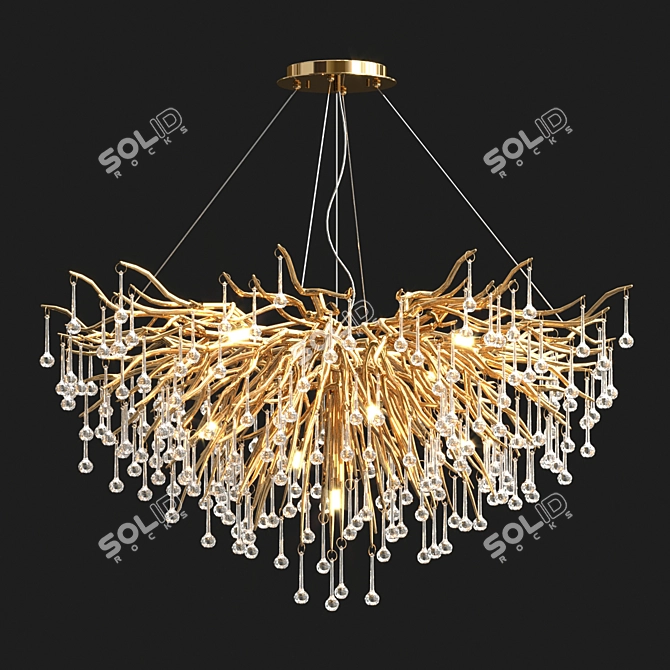 Elegant Marian Chandelier: Captivating Design 3D model image 2