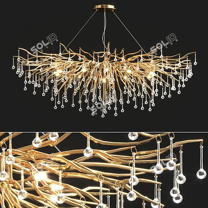 Elegant Marian Chandelier: Captivating Design 3D model image 3