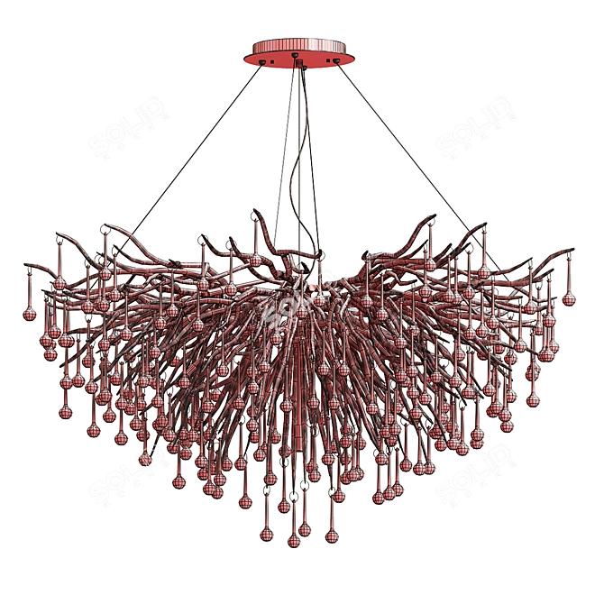 Elegant Marian Chandelier: Captivating Design 3D model image 7