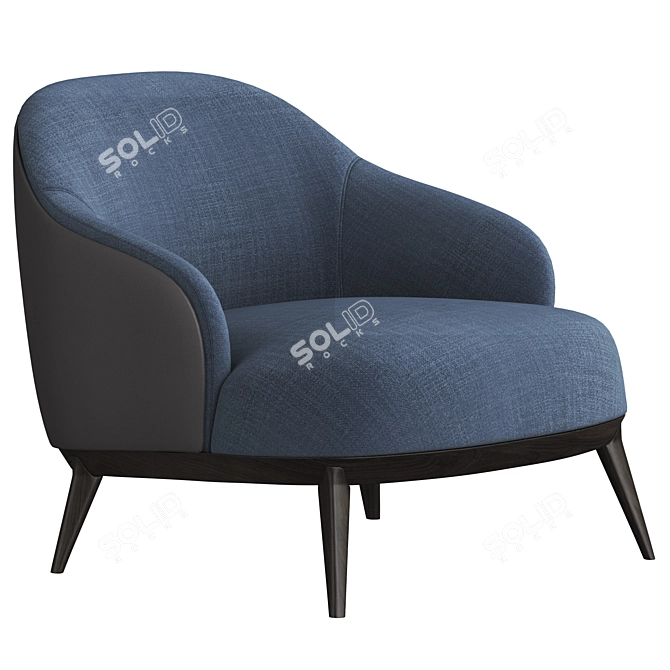 Sleek Minotti Leslie Sofa 3D model image 1