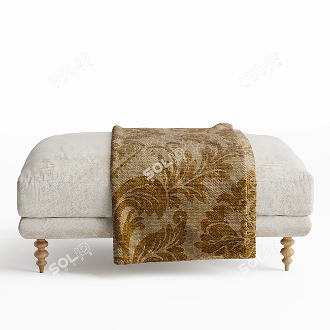 Elegant MAXWELL Ottoman: Perfect for Your Lounge 3D model image 2