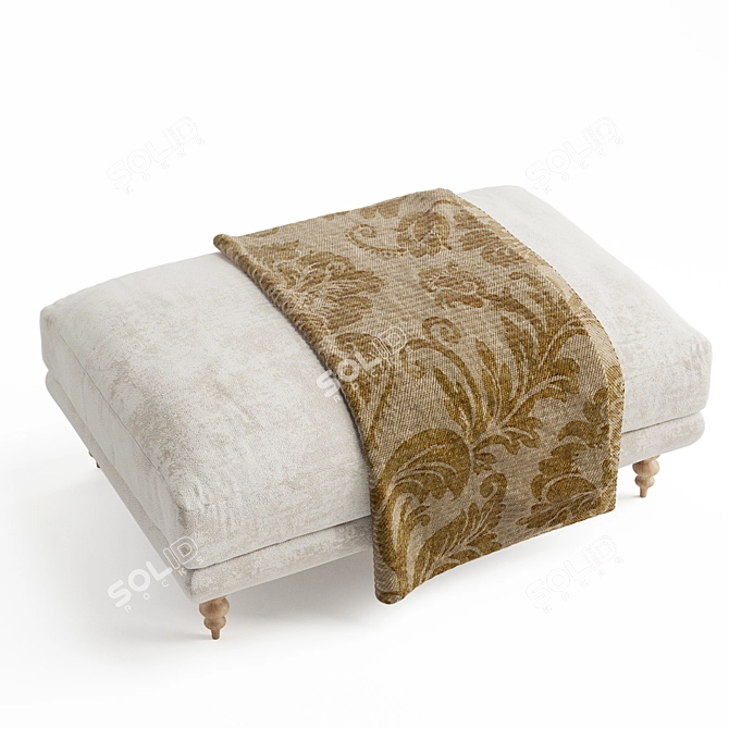 Elegant MAXWELL Ottoman: Perfect for Your Lounge 3D model image 3