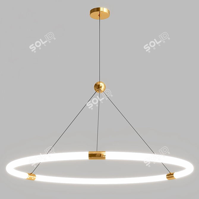 Elegant B273 Chandelier - Ø40/60/80cm 3D model image 5