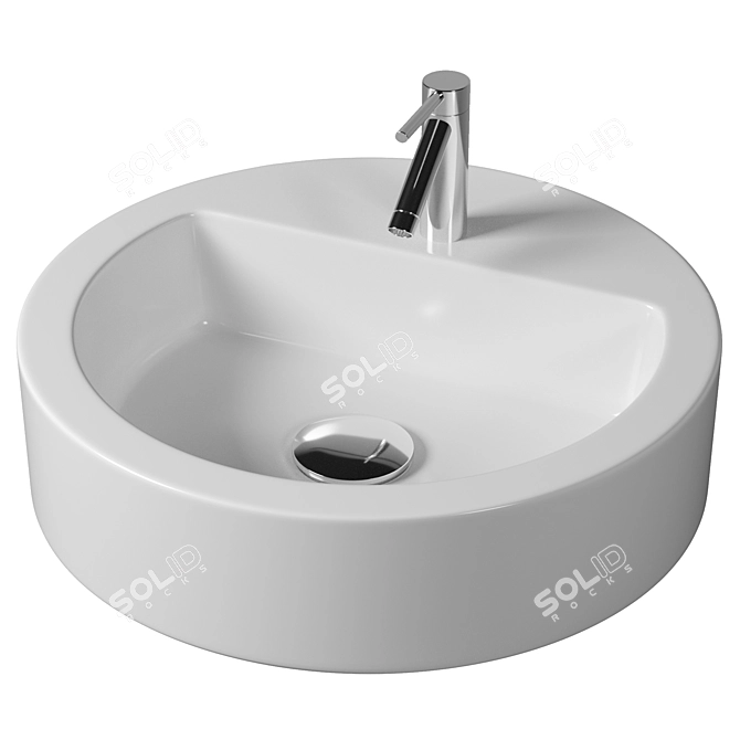 Duravit Stark 1 Washbasin Set 3D model image 2