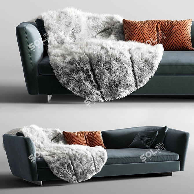 Sleek and Modern Minotti Seymour 3D model image 1