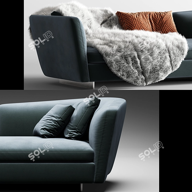 Sleek and Modern Minotti Seymour 3D model image 2