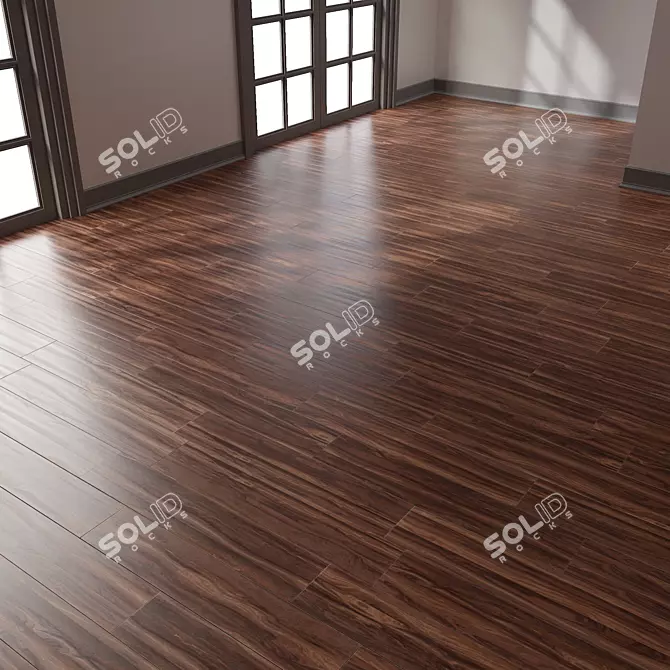 Parquet 4K Chevron 3D model image 3