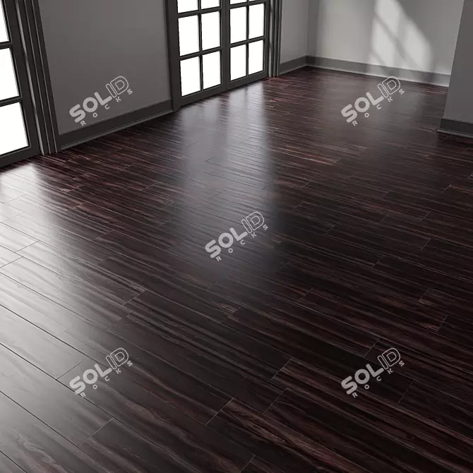 Parquet 4K Chevron 3D model image 7