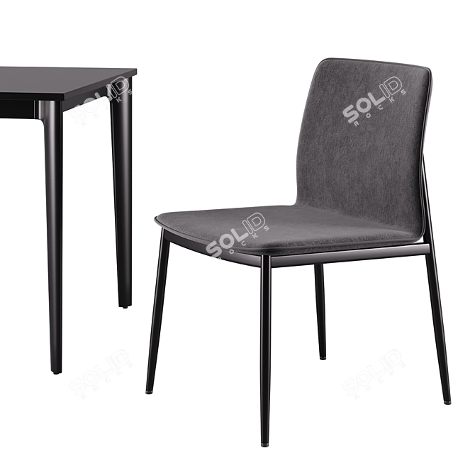 Modern BoConcept Torino Chair & Newport Table Set 3D model image 8