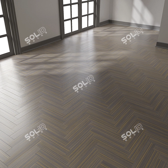 Elegant Herringbone Parquet | 5 Colors 3D model image 5