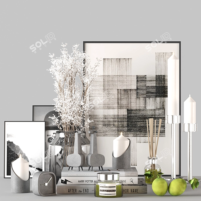 Autumn Vibes Decor Set 3D model image 3