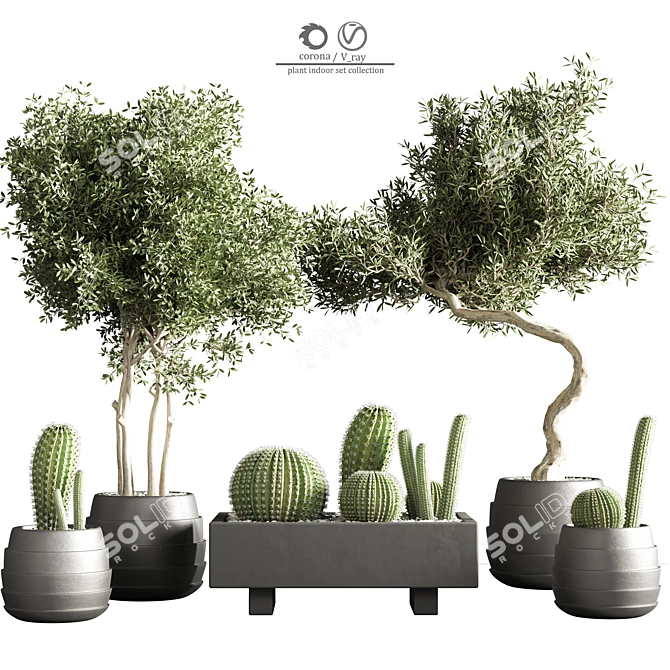 Modern Indoor Plant Stand 37 3D model image 1