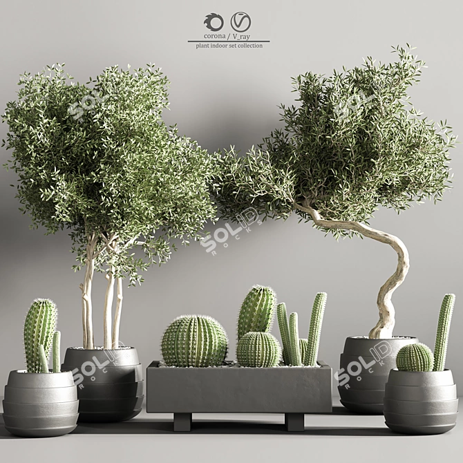 Modern Indoor Plant Stand 37 3D model image 2