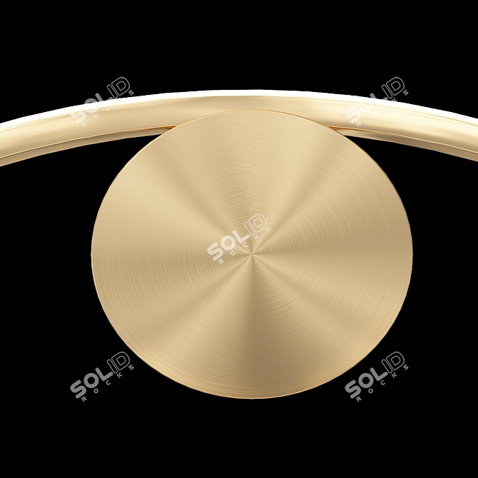 Sleek LED Wall Lamps 3D model image 2