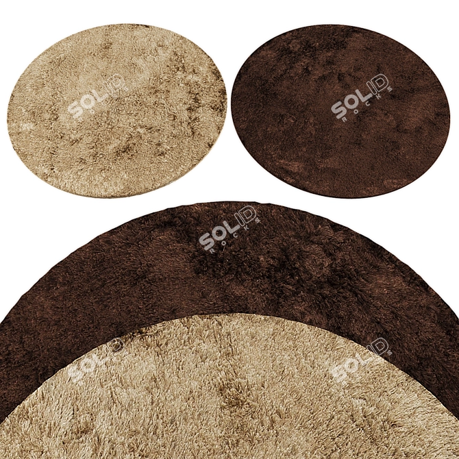 Circular Rugs Collection 3D model image 2