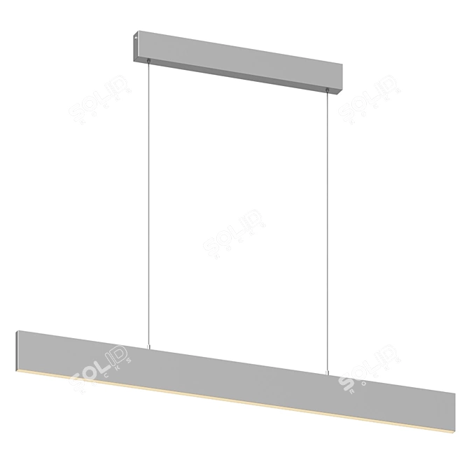 Terza Linear Suspension Light by Huxe 3D model image 2