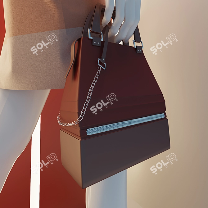 Fendi Luxury Showcase for Sale 3D model image 3
