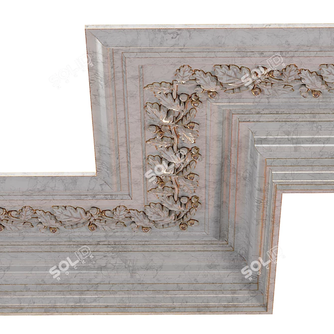 Elegant Moulding: Versatile Decor Detail 3D model image 2