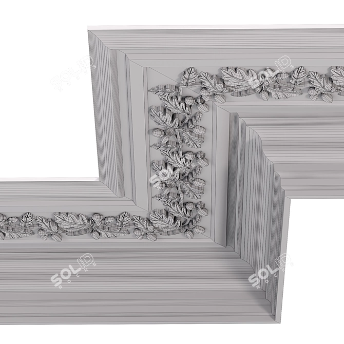 Elegant Moulding: Versatile Decor Detail 3D model image 6