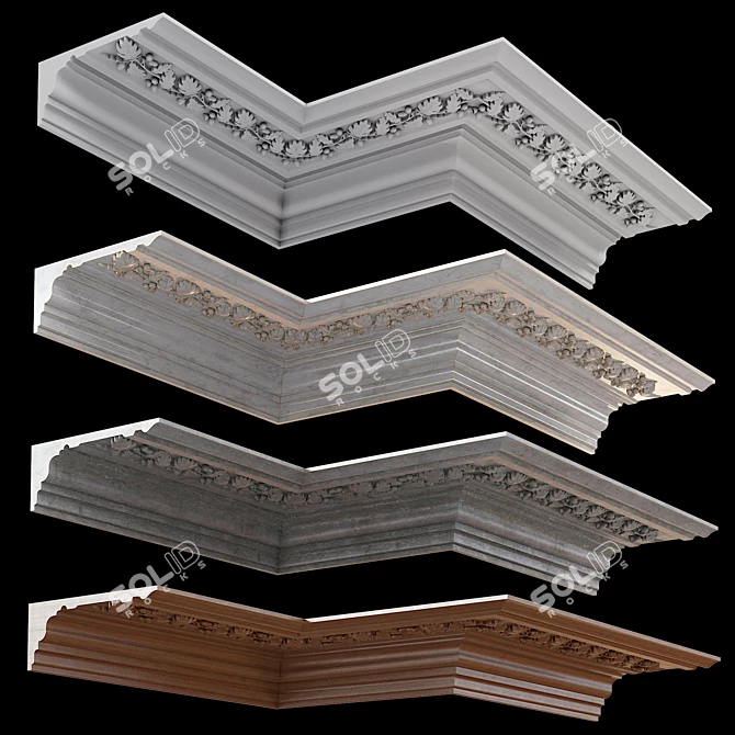 Elegant Moulding: Versatile Decor Detail 3D model image 7