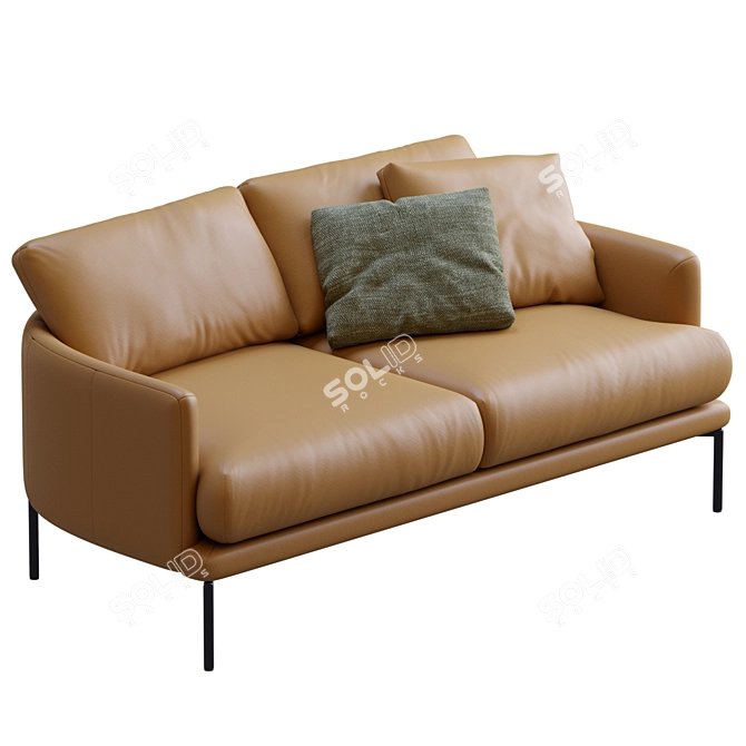 LaForma Sofa Rave: Sleek Modern Design 3D model image 2