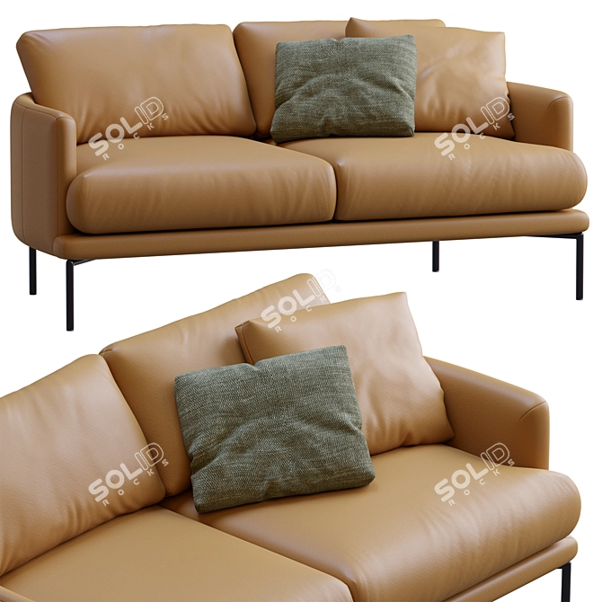 LaForma Sofa Rave: Sleek Modern Design 3D model image 5