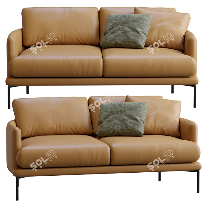 LaForma Sofa Rave: Sleek Modern Design 3D model image 7