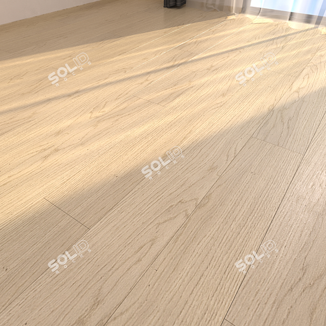 HD Parquet Floor Collection - Bianco Cortina 3D model image 1