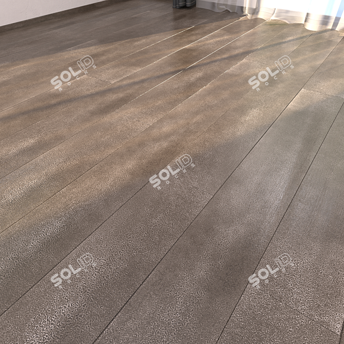 Bronze Parquet: HD Textured Flooring 3D model image 1