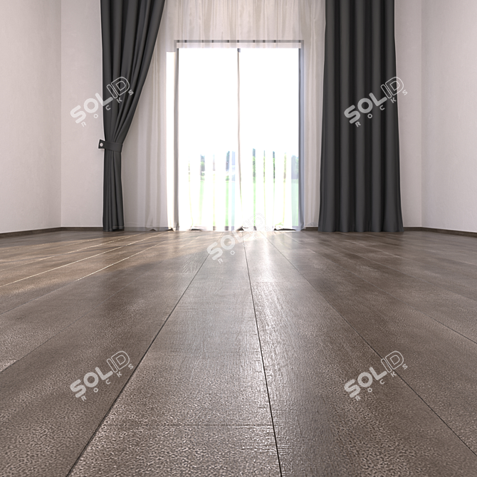 Bronze Parquet: HD Textured Flooring 3D model image 2