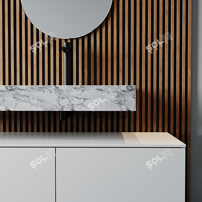 Luxurious Bath Set for Ultimate Relaxation 3D model image 3