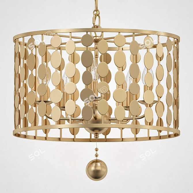 Crystorama Layla Light D Chandelier 3D model image 4