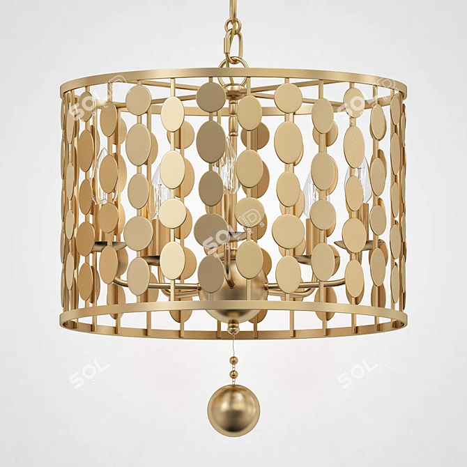 Crystorama Layla Light D Chandelier 3D model image 5